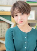 大人かっこいい小顔くせ毛風刈り上げショートh3志木20代30代40代