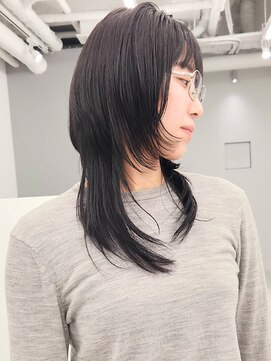 エニフォーイーストハム(Eni for eastham) 顔まわりレイヤー/ウルフ/グレージュ