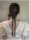 カチモリスタイルヘアセットアップスタイル結婚式お呼ばれヘア