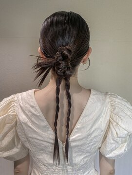 アフロート ディル(AFLOAT D'L) カチモリスタイルヘアセットアップスタイル結婚式お呼ばれヘア