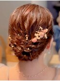 ふわふわのシニヨン　～結婚式お呼ばれヘアアレンジ～