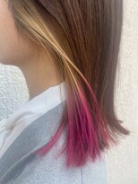 アート ヘア アップップ(ART HAIR UP-PU)&nbsp;インナーピンクグラデーション/切りっぱなしボブ/外ハネ