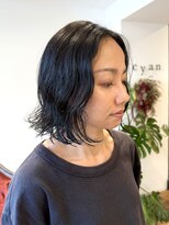 シアン ヘア デザイン(cyan hair design) 【cyan】ナチュラルボブパーマ