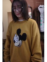 チャプター 問屋町(chapter)&nbsp;外はねボブ顔まわりレイヤーカット髪質改善透明感ケアカラー