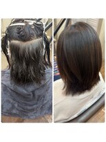 ネコ 稲毛(neco)&nbsp;【稲毛】髪質改善縮毛矯正　before &after