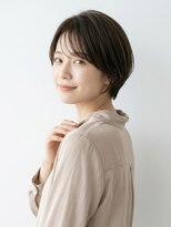 アンド 夙川(AND)&nbsp;モカブラウン/大人ショートボブ/丸みショート/レイヤーショート