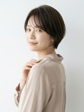 アンド 夙川(AND) モカブラウン/大人ショートボブ/丸みショート/レイヤーショート