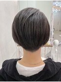 丸みショートボブダークアッシュブラウン本厚木◎20代～50代