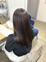 リラクオーレ 三宮 元町(LIRA CUORE)&nbsp;暗めブラウン×髪質改善縮毛矯正