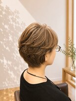 美容サニー ハイライト×ナチュラル外ハネ