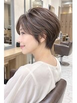 アッシュ 桜新町店(Ash)&nbsp;桜新町/レイヤーカット/ボブ/韓国ダブルカラー/白髪ぼかし