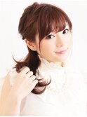デートにピッタリ◎ラブリーハーフアップ