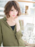 ■mod's上尾10-14★■外国人みたいなくせ毛風エアリー大人ボブ!