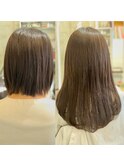 シールエクステ20代30代大人女子　ココアブラウン　ミディアム