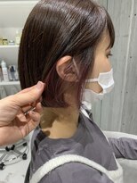 ウィステリア 銀座(WISTERIA)&nbsp;【遠藤】イヤリングカラー10代20代30代インナーカラーミニボブ