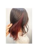 インナーカラー/イヤリングカラー/ポイントブリーチ