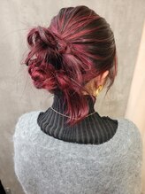 スマイロンナイロン ヘアー(smile on nylon hair) BLACK red