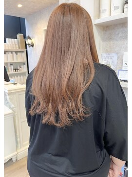 キャアリー(Caary) 福山市美容室BBQ人気 秋ヘア柔らかミルクティーベージュカラー