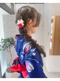 【hinari】#浴衣に合うヘアアレンジ #編みおろし
