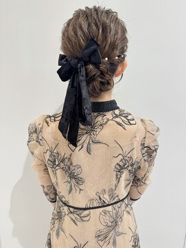 ケンジ 横浜(KENJE) ゆるっとリボンアレンジ/ヘアセット/横浜