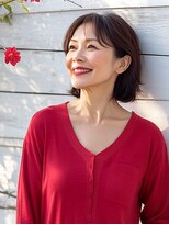 フレア 心 武庫之荘(flare)&nbsp;★似合わせこなれミディグラレイヤー小顔大人ショート