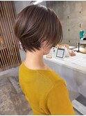 【eta】耳掛けショート×透明感カラー / 梁本