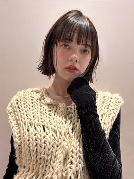 マイル 渋谷(mile) 外ハネボブ×ナチュラルグレージュ