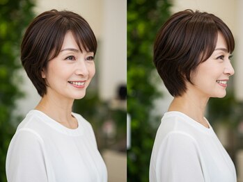アイスタイル 西条西店(I STYLE)の写真/＜大人女性のショートスタイル＞清潔感のある大人のショートで、毎朝のスタイリングが驚くほど楽に♪