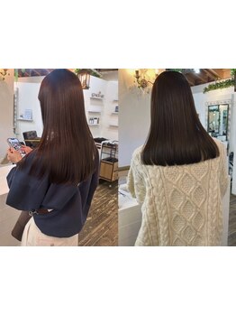 【お肌が弱い方や頭皮や髪を健康に保ちたい方】頭皮や髪に優しいオーガニックカラーで、理想の髪色を実現◎