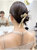 say.ホワイトグレージュ結婚式セットミニウルフチェリーブラウン