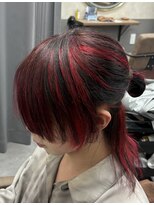 テーラヘアー 公津の杜店(TELA HAIR)&nbsp;赤髪ハイライト
