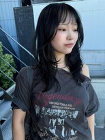 ナループロアボタン(Nalu pu loa BOTAN)&nbsp;レイヤーカット/重めレイヤーカット/ブルーブラック