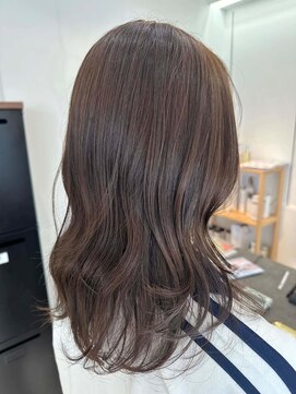 ユニ バイ マグ 長野店(Uni.by Mag) 大人可愛いブリーチなし透明感カラーグレージュ