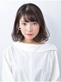 黒髪で小顔☆大人っぽさが魅力的なボブ☆