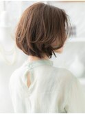 ■大人可愛いセンターパートウルフボブパーマ307-5上尾30代40代