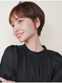 〈m24〉大人ショートハイライト髪質改善キッズカット前髪30代40