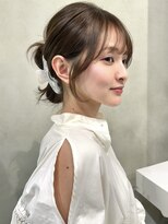 ナナローネス 渋谷(nana loness) 顔まわりカット 顔まわりレイヤー くすみベージュ 韓国ヘア