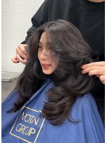 天神美容室&nbsp;海外レイヤーカットバタフライレイヤー