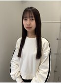 着物ヘア/ダークアッシュ/ミディアムレイヤーカット/名古屋名駅