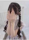ハート編みおろしツイン☆