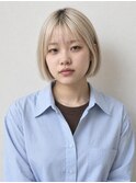 船橋/シースルーバング/ブロンドボブ/ハイトーン