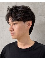 ハイプ マン 藤沢(HYPE MAN)&nbsp;フェザーパーマ毛流れパーマセンターパートニュアンス藤沢