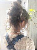 超ルーズお団子ヘア