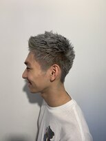 パティオンツー(PATIONN2)&nbsp;メンズプラチナシルバーダブルカラーショートレイヤースタイル