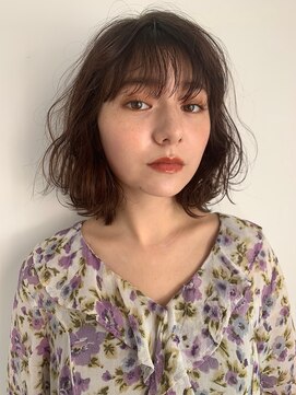 パール(PearL) 《PearL》フェミニンなウェーブヘア×ツヤラベンダーベージュ