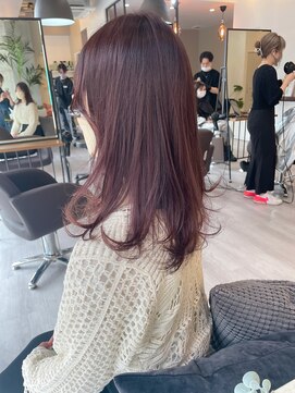 エコモ ヘアー(E Komo hair) violet pink color
