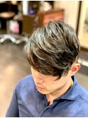 モヒカン　ハードパート　２ブロック　HOMMEHAIR２nd中村