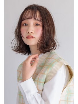 カイノ フレスポしんかな店(KAINO) 切りっぱなしボブ×ニュアンスウェーブ