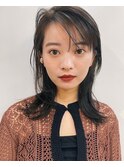 簡単ブローでクールなミディアムレイヤー