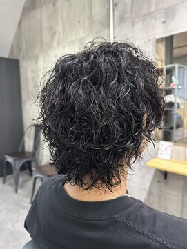 ビカムメンズヘアー 栄店(become men's hair) 波巻きツイストスパイラルウルフパーマ/名古屋栄メンズカット